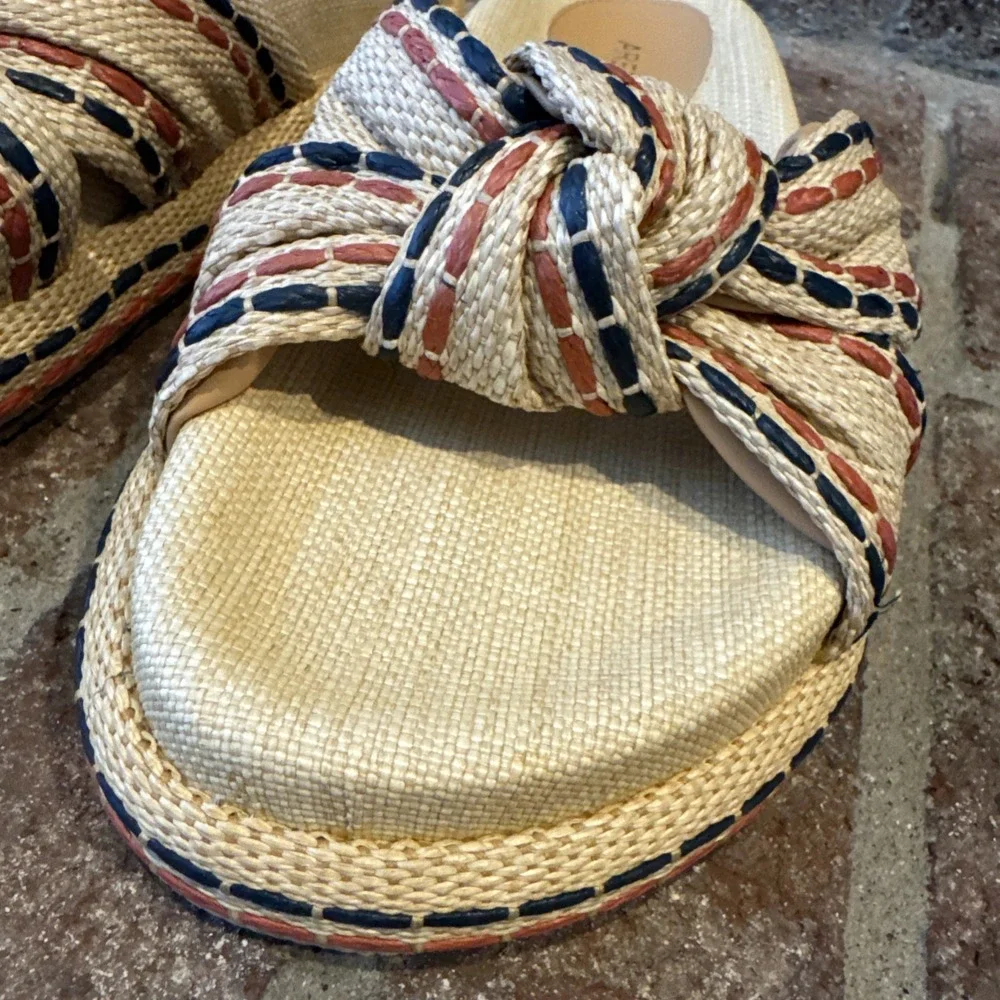Arezzo Women's Reagan Footbed Sandals US 7.5B Multicolor #531